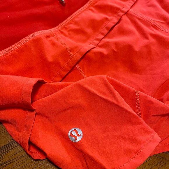 Lululemon Shorts • Size 4 • Two toned, red and orange/pink with back zipper - Picture 6 of 10